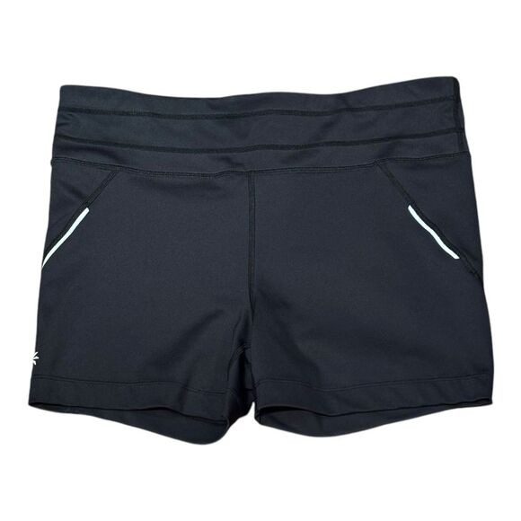 Athleta Biker Shorts Women’s Large Black 3” - Picture 1 of 5